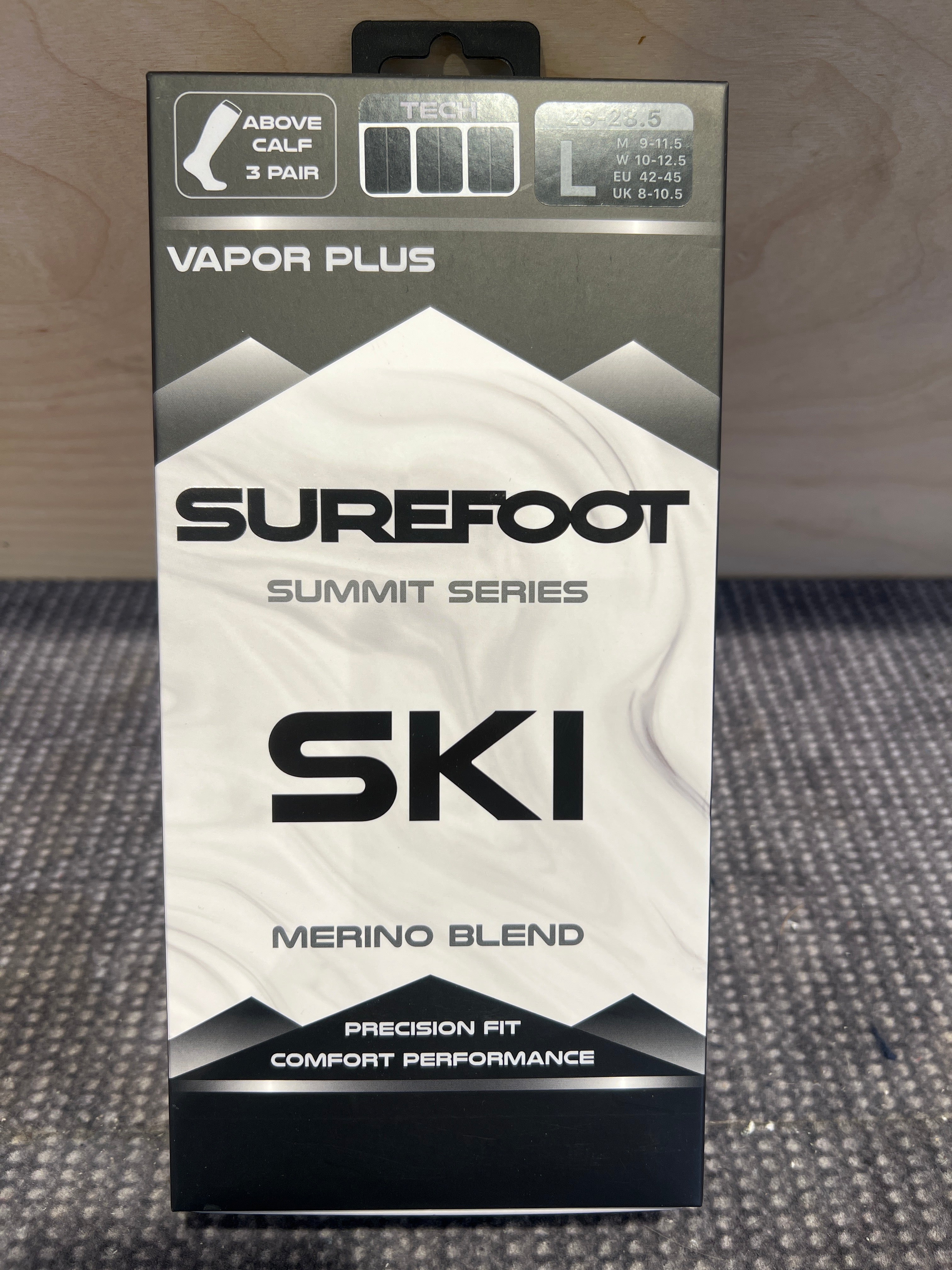 Alpinsokk herre Vapor Plus 3 Pakk Farge fra Surefoot